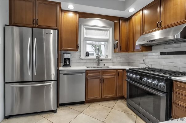 Interior, Kitchen, Recessed Lighting, Stainless Steel Appliances