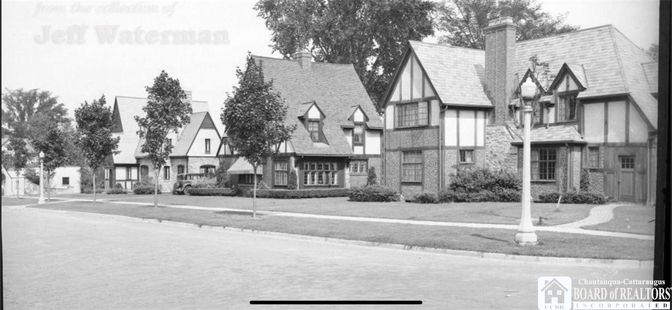 Exterior, Facade, Brick Facade, Tudor Revival