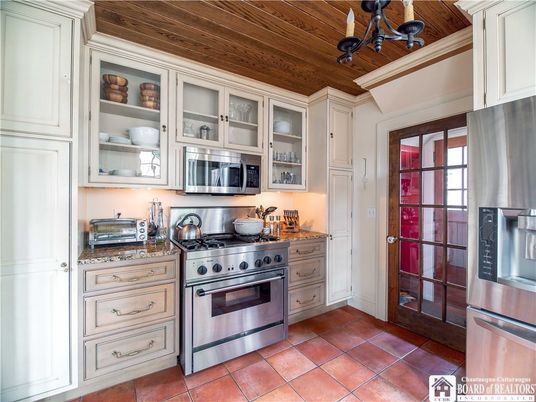 Interior, Kitchen, Stainless Steel Appliances, Wooden Ceilings