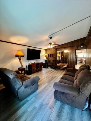 Interior, Living room, Wood Texture Flooring, Wooden Walls