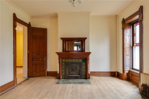 Fireplace, Interior, Wood Texture Flooring