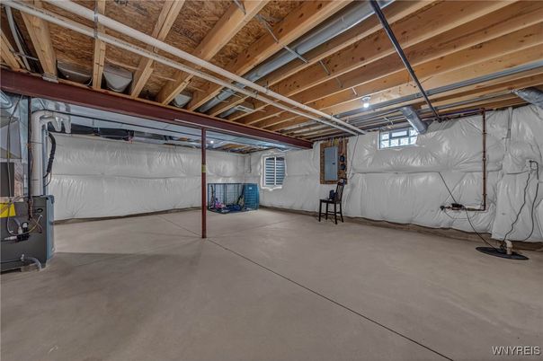 Garage, Interior, Wooden Beams, Wooden Ceilings