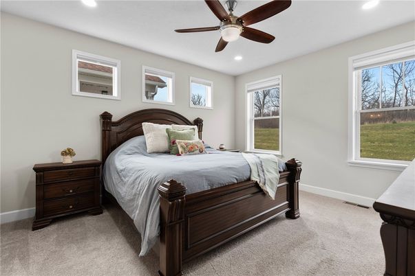 Bedroom, Interior, Recessed Lighting