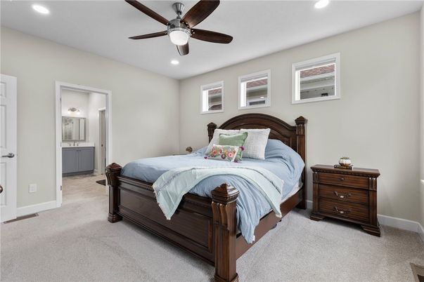 Bedroom, Interior, Recessed Lighting
