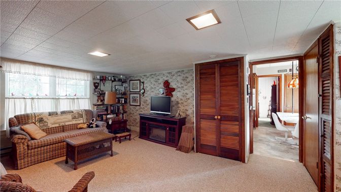 Interior, Living room, Recessed Lighting