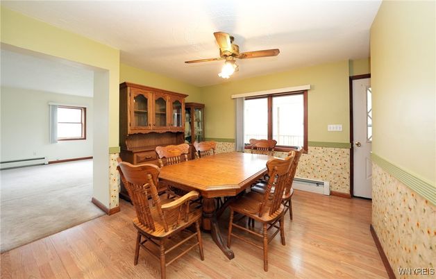 Dining room, Interior, Wood Texture Flooring