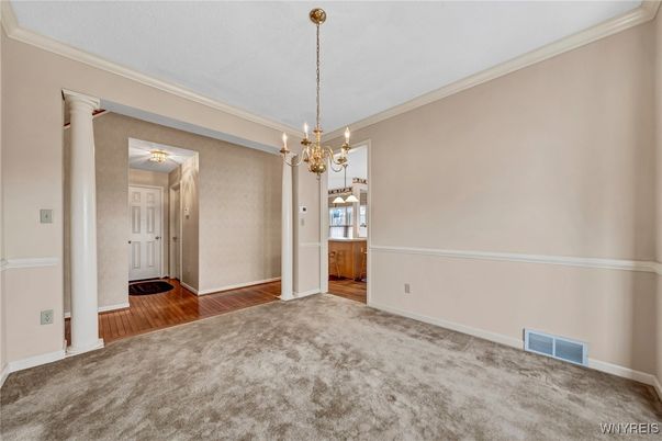 Chandelier, Empty room, Interior, Wood Texture Flooring