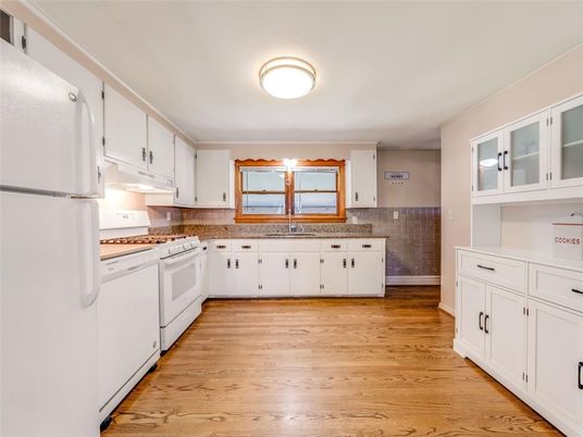 Interior, Kitchen, Wood Texture Flooring