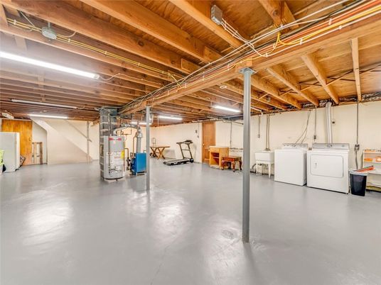 Interior, Washer, Wooden Beams, Wooden Ceilings