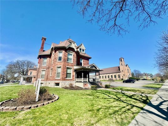 Backyard, Exterior, Facade, Brick Facade, Queen Anne Victorian
