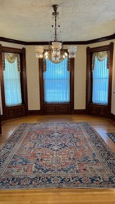 Chandelier, Empty room, Interior, Wood Texture Flooring