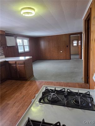 Interior, Kitchen, Wood Texture Flooring, Wooden Walls