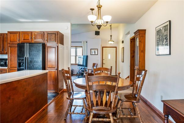 Chandelier, Dining room, Interior, Kitchen, Pendant Lights, Wood Texture Flooring