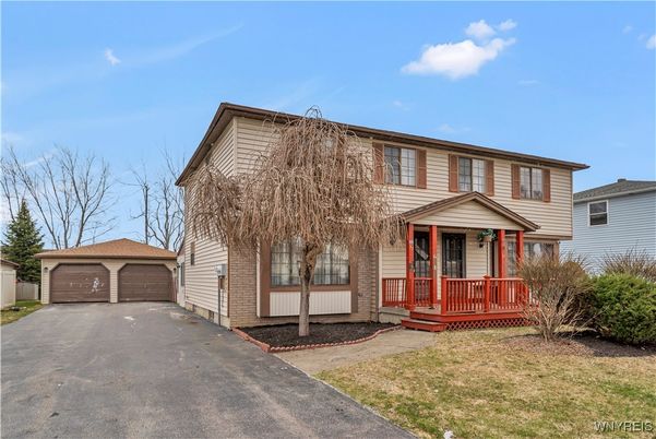 Detached Garage, Exterior, Facade, Raised Ranch