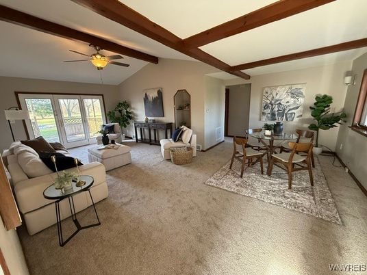 Dining room, Interior, Living room, Wooden Beams