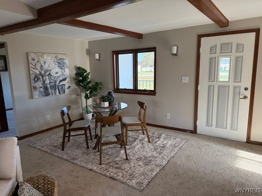 Dining room, Interior, Wooden Beams