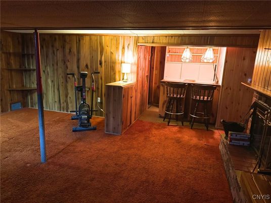 Fitness Equipment, Interior, Wooden Walls