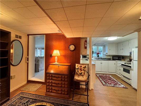 Interior, Kitchen, Wood Texture Flooring