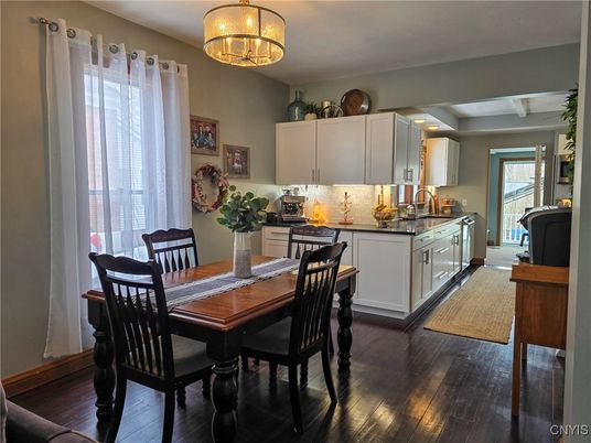 Chandelier, Dining room, Interior, Kitchen, Wood Texture Flooring