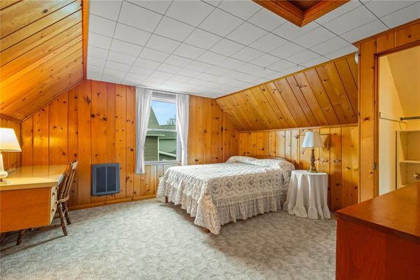 Bedroom, Home Office, Interior, Wooden Walls
