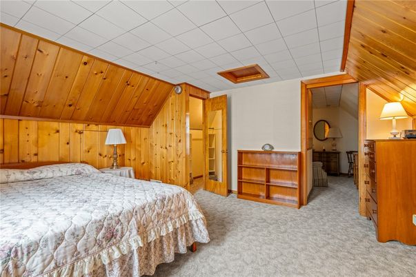 Bedroom, Interior, Wooden Ceilings, Wooden Walls