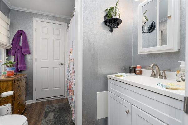 Bathroom, Interior, Wood Texture Flooring