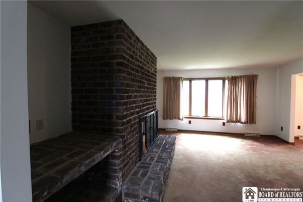 Empty room, Fireplace, Interior, Stone Walls