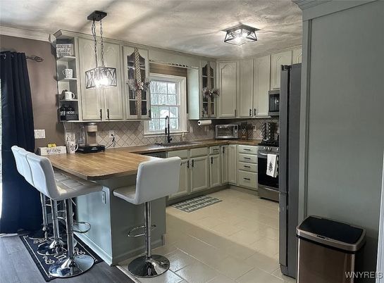 Interior, Kitchen, Pendant Lights