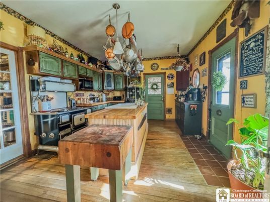 Interior, Kitchen, Wood Texture Flooring