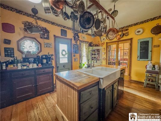 Interior, Kitchen, Wood Texture Flooring
