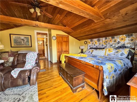 Bedroom, Interior, Wooden Beams, Wooden Ceilings, Wood Texture Flooring
