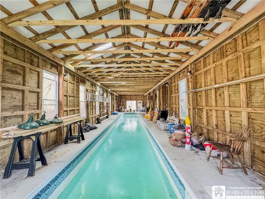 Interior, Pool, Wooden Beams