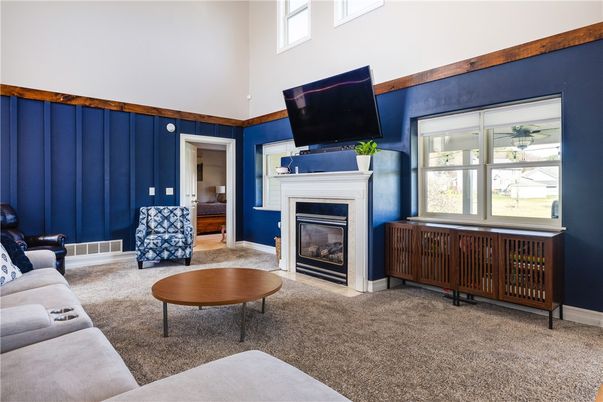 Fireplace, Interior, Living room