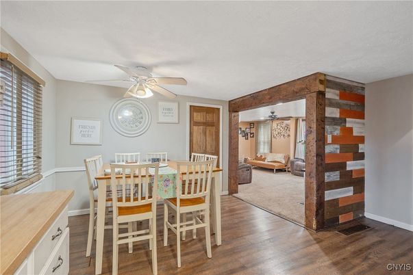 Dining room, Interior, Wood Texture Flooring