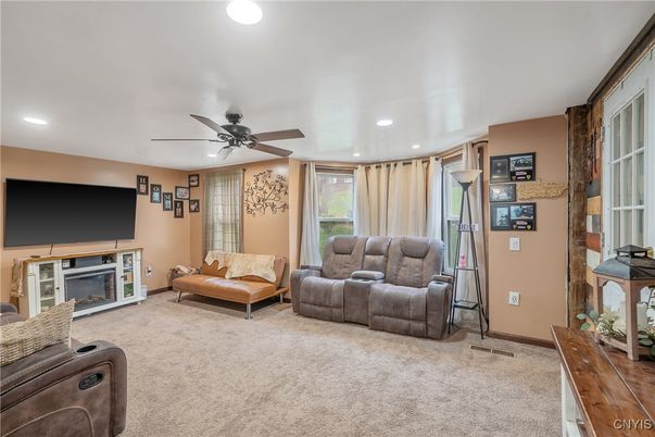 Interior, Living room, Recessed Lighting