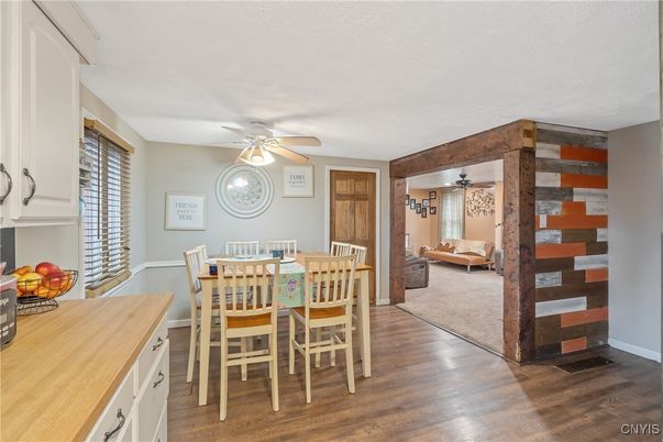Dining room, Interior, Wood Texture Flooring
