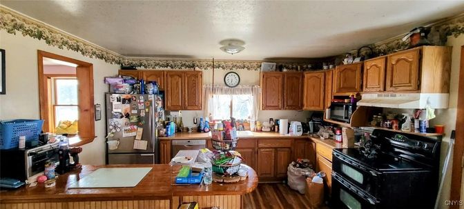 Interior, Kitchen, Wood Texture Flooring