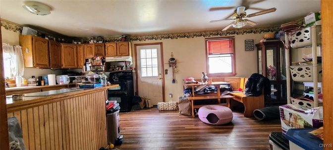 Interior, Kitchen, Wood Texture Flooring