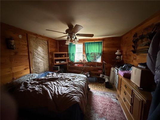 Bedroom, Interior, Wooden Walls