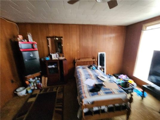 Bedroom, Interior, Wood Texture Flooring, Wooden Walls
