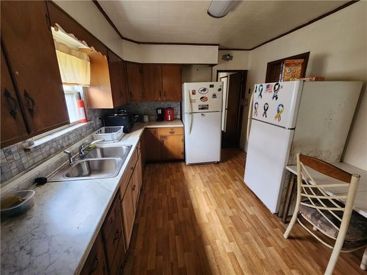 Interior, Kitchen, Wood Texture Flooring