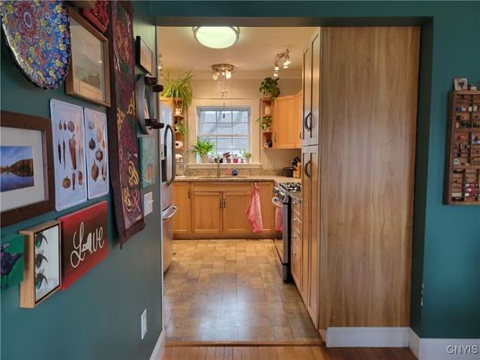Interior, Kitchen, Wood Texture Flooring