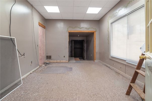 Empty room, Fireplace, Interior, Recessed Lighting