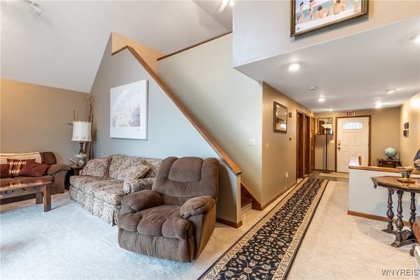 Interior, Living room, Recessed Lighting