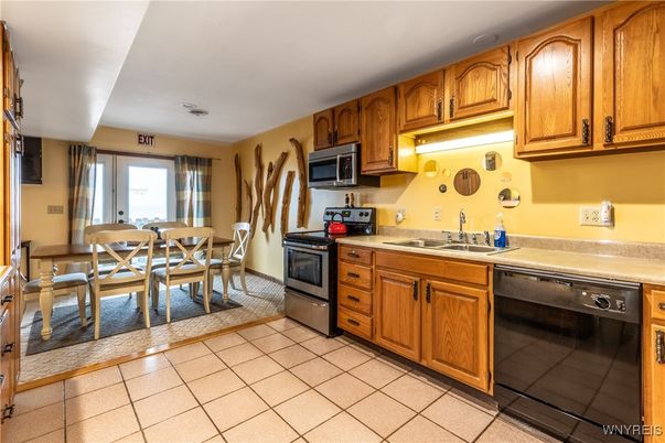 Dining room, Interior, Kitchen