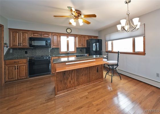 Chandelier, Interior, Kitchen, Wood Texture Flooring