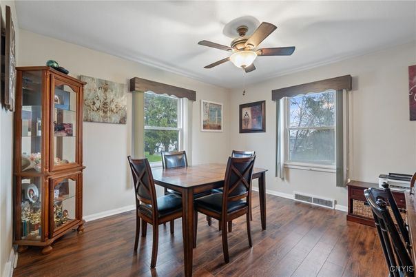 Dining room, Interior, Wood Texture Flooring