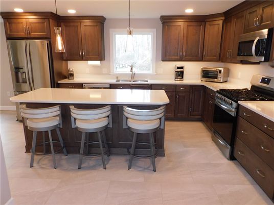 Interior, Kitchen, Pendant Lights, Recessed Lighting, Stainless Steel Appliances