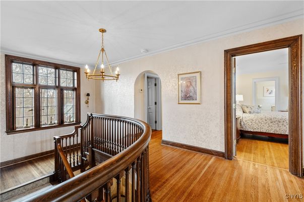 Bedroom, Chandelier, Interior, Pendant Lights, Wood Texture Flooring