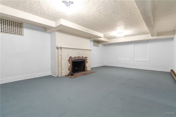 Empty room, Fireplace, Interior